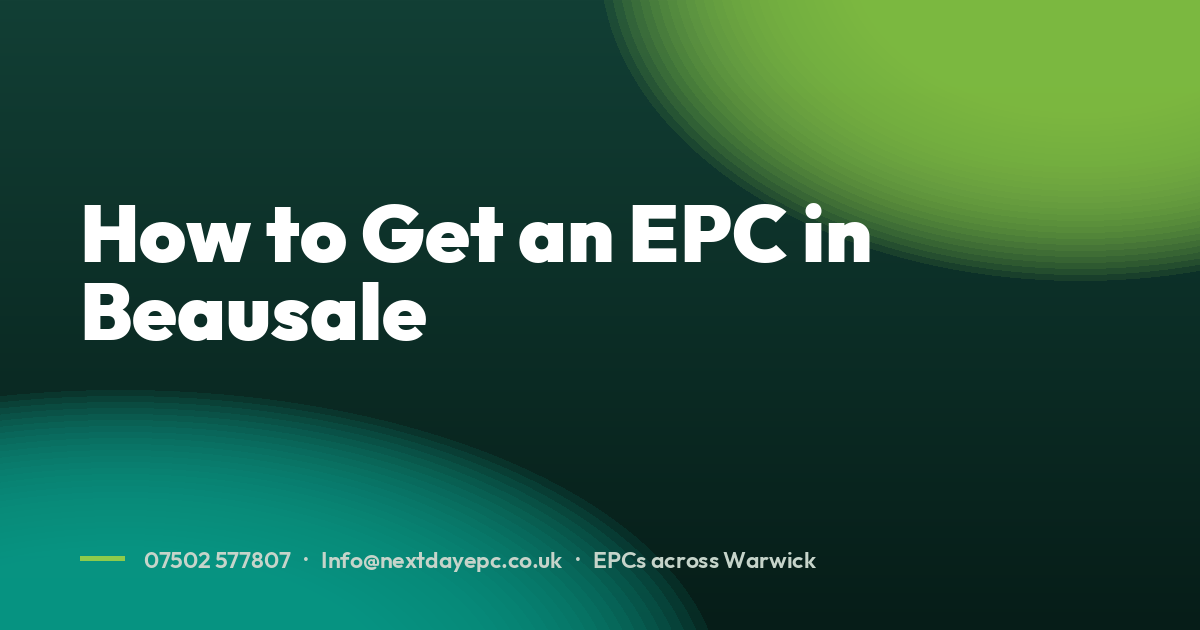 How to Get an EPC in Beausale