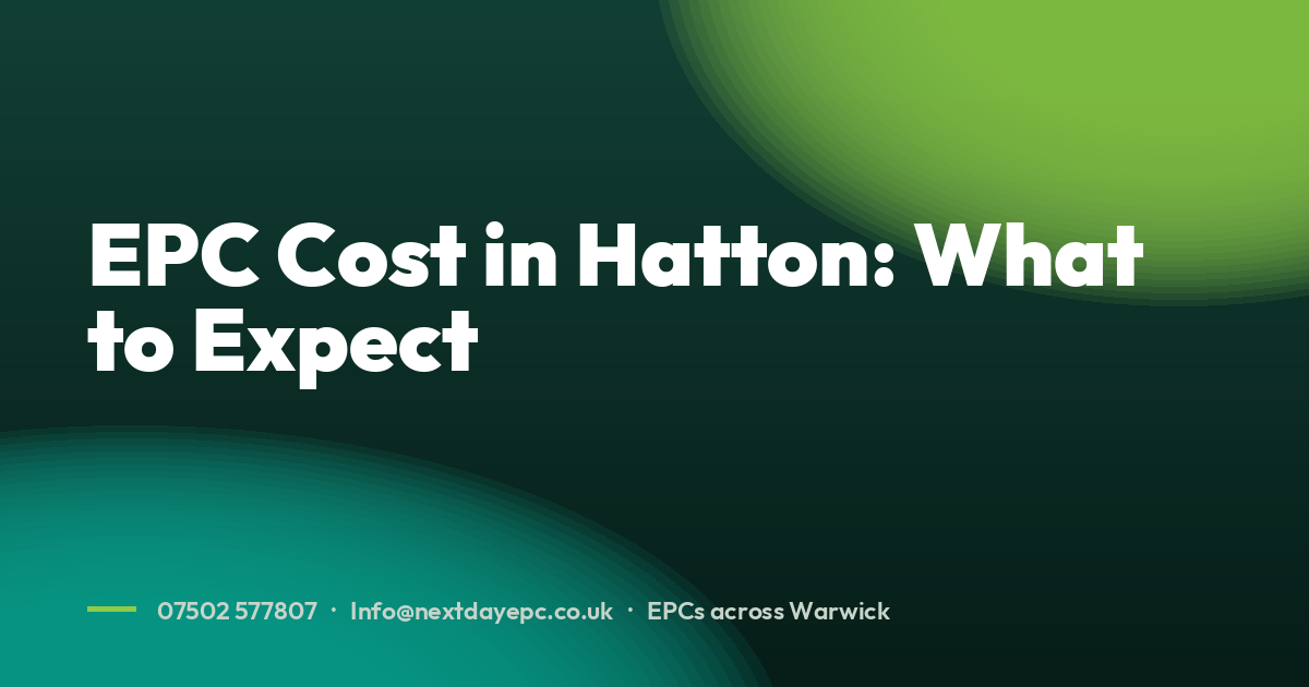 EPC Cost in Hatton: What to Expect