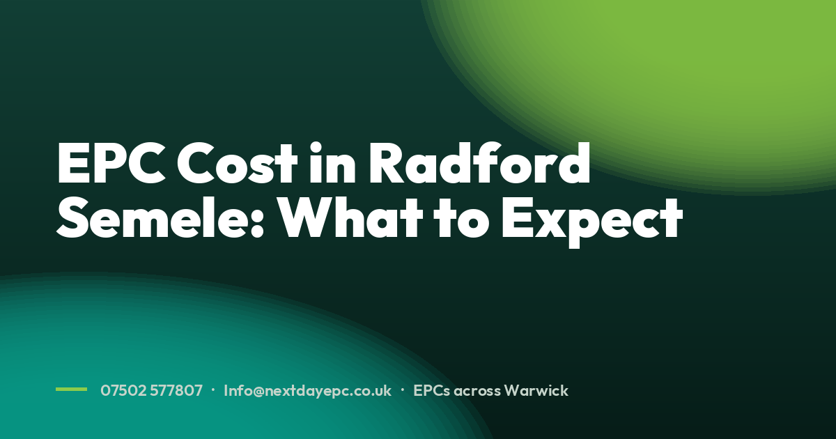EPC Cost in Radford Semele: What to Expect
