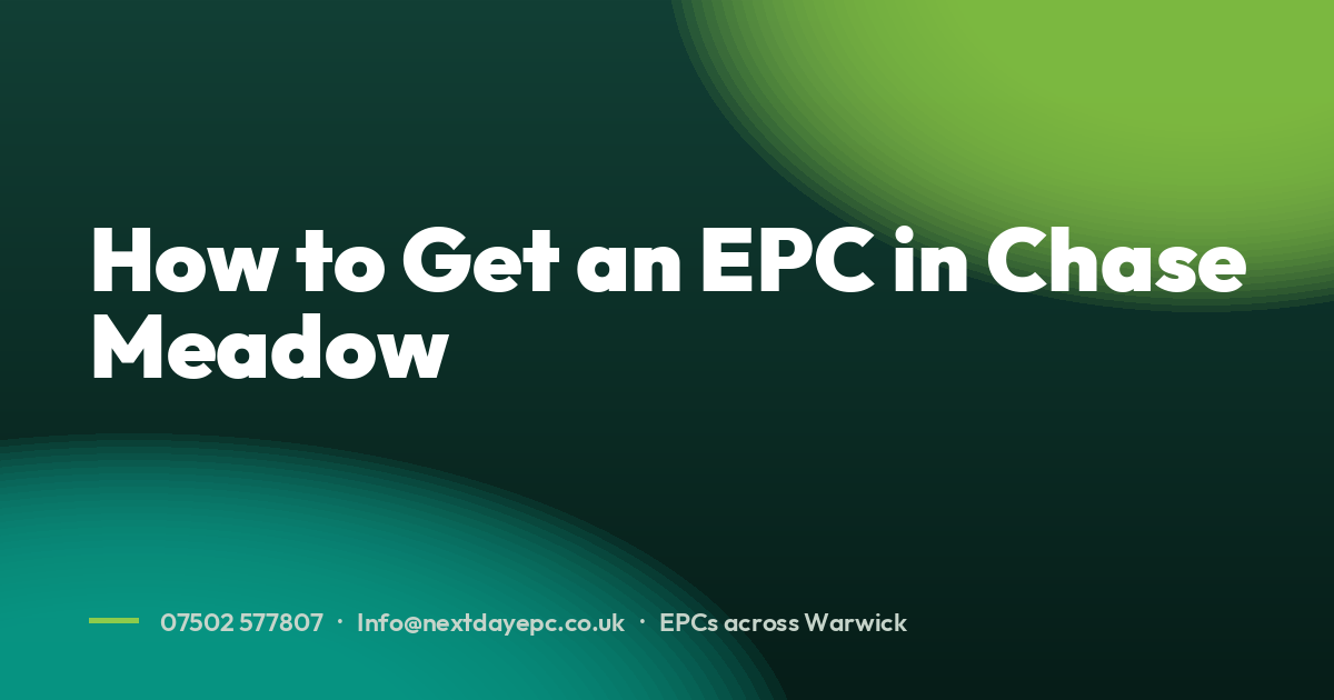How to Get an EPC in Chase Meadow